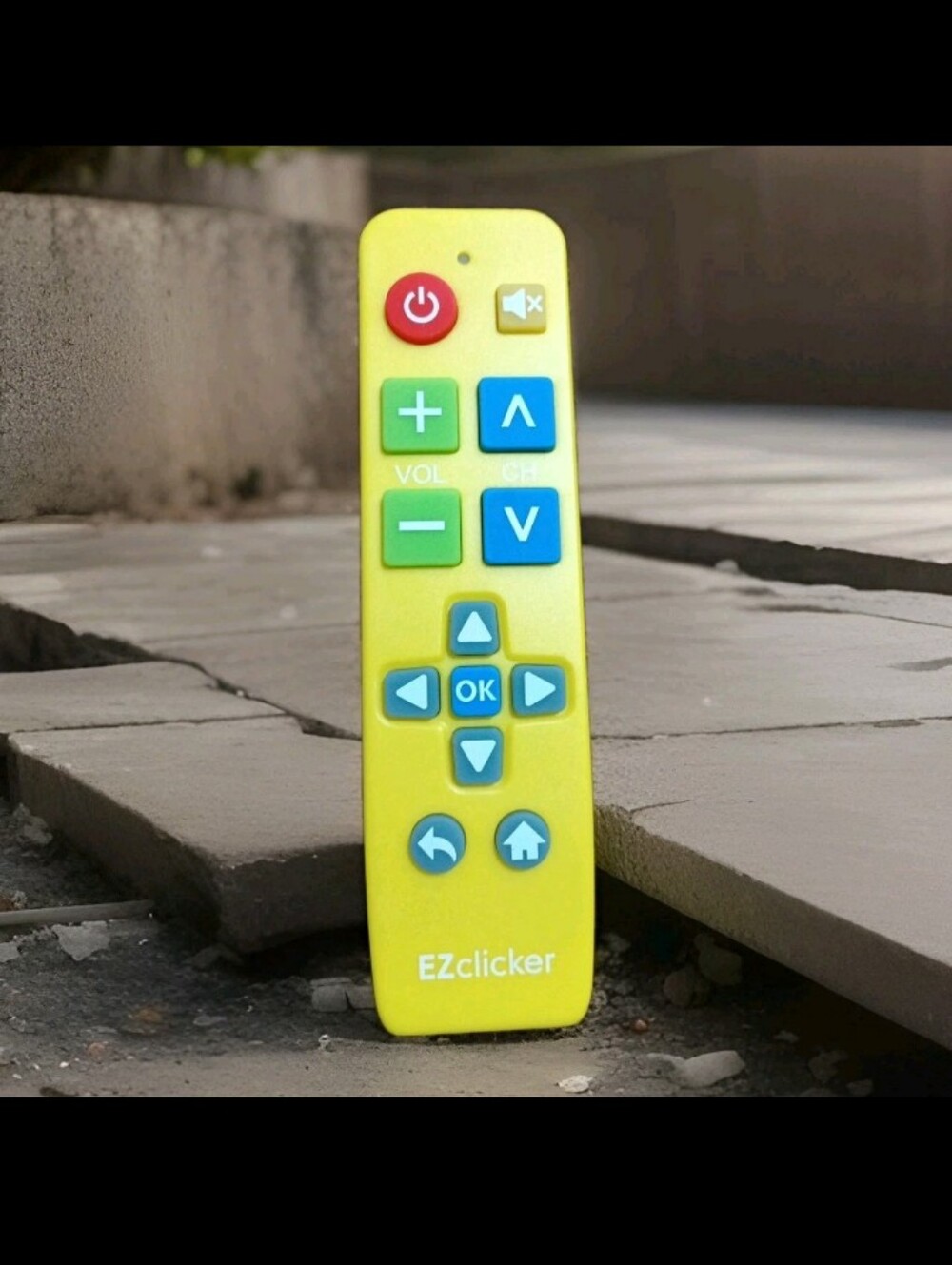 EZ Clicker Big Button Universal TV Easy Use. Remote for Seniors,Elderly Yellow